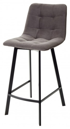 Полубарный стул CHILLI-QB SQUARE графит #14, велюр / черный каркас (H=66cm) М-City в Приобье - priobie.ok-mebel.com | фото