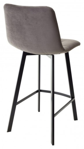 Полубарный стул CHILLI-QB SQUARE графит #14, велюр / черный каркас (H=66cm) М-City в Приобье - priobie.ok-mebel.com | фото 3