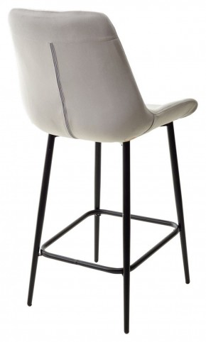 Полубарный стул ХОФМАН, цвет H-09 Светло-серый, велюр / черный каркас H=63cm М-City в Приобье - priobie.ok-mebel.com | фото 6