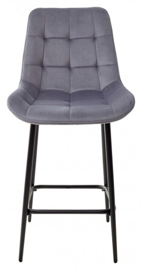 Полубарный стул ХОФМАН, цвет H-14 Серый, велюр / черный каркас H=63cm М-City в Приобье - priobie.ok-mebel.com | фото 7