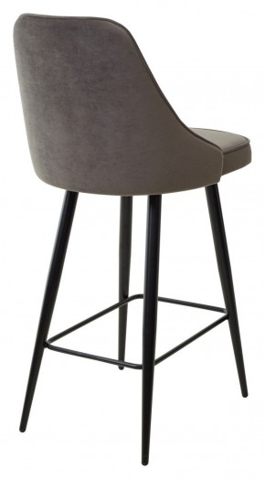 Полубарный стул NEPAL-PB ГРАФИТ #14, велюр/ черный каркас (H=68cm) М-City в Приобье - priobie.ok-mebel.com | фото 4