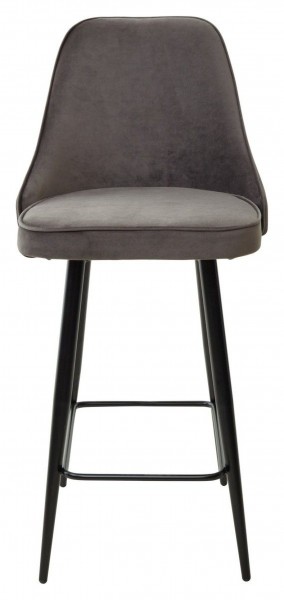 Полубарный стул NEPAL-PB ГРАФИТ #14, велюр/ черный каркас (H=68cm) М-City в Приобье - priobie.ok-mebel.com | фото 6