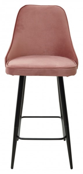 Полубарный стул NEPAL-PB РОЗОВЫЙ #15, велюр/ черный каркас (H=68cm) М-City в Приобье - priobie.ok-mebel.com | фото 5