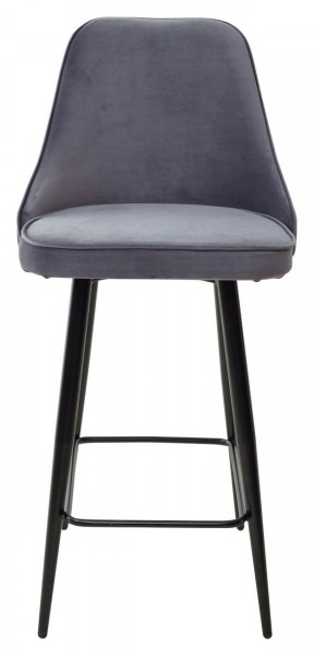 Полубарный стул NEPAL-PB СЕРЫЙ #27, велюр/ черный каркас (H=68cm) М-City в Приобье - priobie.ok-mebel.com | фото 5