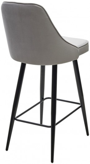 Полубарный стул NEPAL-PB СВЕТЛО- СЕРЫЙ BM-4, велюр/ черный каркас (H=68cm) М-City в Приобье - priobie.ok-mebel.com | фото 4