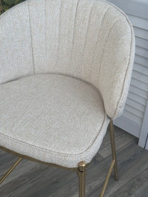 Полубарный стул WENDY TRF-11 светло-бежевый, ткань / золотой каркас (H=65) М-City в Приобье - priobie.ok-mebel.com | фото