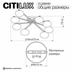 Потолочная люстра Citilux Atman Smart CL226A181 в Приобье - priobie.ok-mebel.com | фото 10