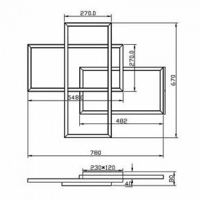 Потолочная люстра Maytoni Line MOD016CL-L80BK в Приобье - priobie.ok-mebel.com | фото 2