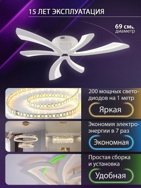 Потолочная люстра Natali Kovaltseva VIO LED LAMPS 81453 в Приобье - priobie.ok-mebel.com | фото 5
