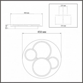 Потолочная люстра Sonex Pine 7734/60L в Приобье - priobie.ok-mebel.com | фото 9