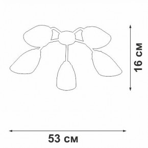Потолочная люстра Vitaluce V31950 V31950/5PL в Приобье - priobie.ok-mebel.com | фото 3