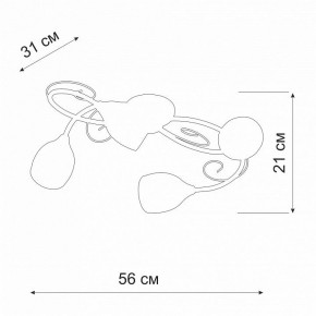Потолочная люстра Vitaluce V3269 V3269-3/4PL в Приобье - priobie.ok-mebel.com | фото 2