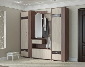 ИНФИНИТИ Прихожая (Секция с зеркалом + 2 шкафа-пенала) в Приобье - priobie.ok-mebel.com | фото 2