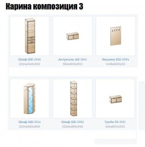 Прихожая Карина (модульная) в Приобье - priobie.ok-mebel.com | фото 8