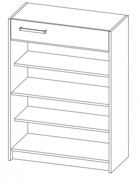 Прихожая Марица Тумба для обуви (ЯШ темный/ светлый) в Приобье - priobie.ok-mebel.com | фото 2