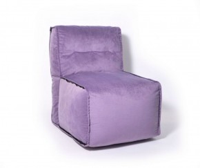 Прямое модульное бескаркасное кресло Комфорт (Фиолет велюр) в Приобье - priobie.ok-mebel.com | фото