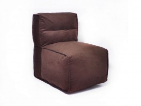 Прямое модульное бескаркасное кресло Комфорт (Шоколад велюр) в Приобье - priobie.ok-mebel.com | фото