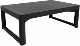 Раскладной стол Лион с регулируемой высотой столешницы (Lyon rattan table) графит (h400/650) в Приобье - priobie.ok-mebel.com | фото 2