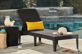 Шезлонг Джайпур (Jaipur Sun lounger) виски-коричневый в Приобье - priobie.ok-mebel.com | фото 3