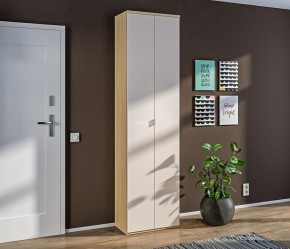 Шкаф 2 дверный Афина СБ-3312 (Дуб винченца/Кашемир серый) в Приобье - priobie.ok-mebel.com | фото 1