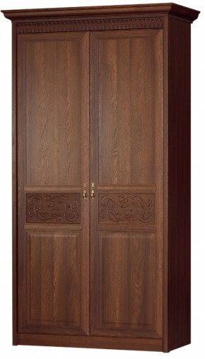Шкаф 2-х дверный с полками ДСП №181 "Лючия" Дуб оксфорд в Приобье - priobie.ok-mebel.com | фото