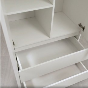 Шкаф 2-х створчатый Симпл ШК-03 (белый) в Приобье - priobie.ok-mebel.com | фото 6