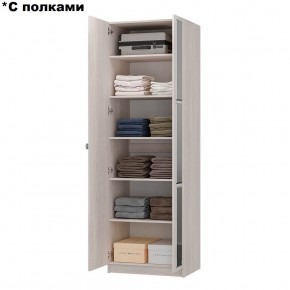 Шкаф 2-х створчатый Зарина ШК-01 (ясень белый) в Приобье - priobie.ok-mebel.com | фото 3