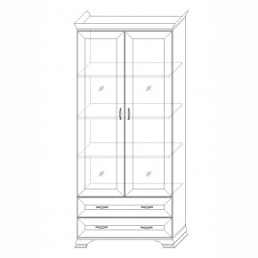 Шкаф (2 стеклодвери) Сиена в Приобье - priobie.ok-mebel.com | фото 6