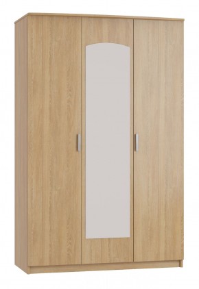 Шкаф 3-х дверный с зеркалом Шк210.1 МС Ирина в Приобье - priobie.ok-mebel.com | фото
