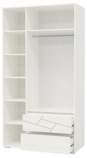 Шкаф 3-х дверный с ящиками АДЕЛИНА (4-4832рам.б) в Приобье - priobie.ok-mebel.com | фото 2
