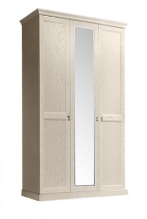 Шкаф 3-х дверный (с зеркалом) для платья и белья Венеция дуб седан (ВНШ1/3) в Приобье - priobie.ok-mebel.com | фото