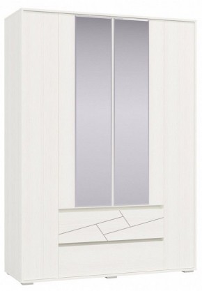 Шкаф 4-х дверный с ящиками АДЕЛИНА (4-4833рам.б) в Приобье - priobie.ok-mebel.com | фото