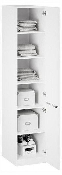 Шкаф для белья Глосс СМ-319.07.002 в Приобье - priobie.ok-mebel.com | фото 2