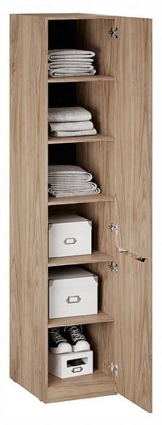 Шкаф для белья Глосс СМ-319.07.002 в Приобье - priobie.ok-mebel.com | фото 2