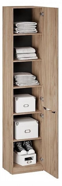 Шкаф для белья Глосс СМ-319.07.011 в Приобье - priobie.ok-mebel.com | фото 2