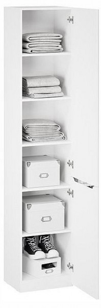 Шкаф для белья Глосс СМ-319.07.012 в Приобье - priobie.ok-mebel.com | фото 3