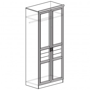 Шкаф для одежды 2-дверный с полками 40 Лира Нортон светлый в Приобье - priobie.ok-mebel.com | фото 2