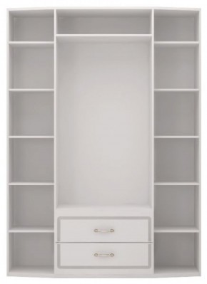 Шкаф для одежды 4-х дв.с ящиками Виктория 2  с зеркалами в Приобье - priobie.ok-mebel.com | фото 3