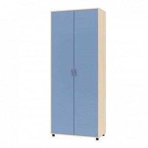 Шкаф для одежды Дельта-2 Дуб молочный/Голубой в Приобье - priobie.ok-mebel.com | фото