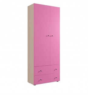Шкаф ДМ 800 с 2-мя ящиками (розовый) в Приобье - priobie.ok-mebel.com | фото 1