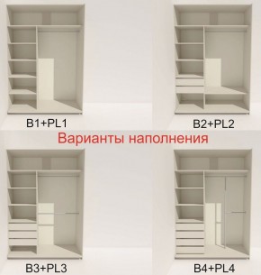 Шкаф-купе 1400 серии SOFT D6+D4+B2+PL2 (2 ящика+1штанга+1 полка) профиль «Капучино» в Приобье - priobie.ok-mebel.com | фото 7