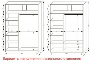 Шкаф-купе 1600 серии SOFT D6+D4+B2+PL2 (2 ящика+1штанга+1 полка) профиль «Капучино» в Приобье - priobie.ok-mebel.com | фото 8