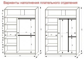 Шкаф-купе 1600 серии SOFT D6+D4+B2+PL2 (2 ящика+1штанга+1 полка) профиль «Капучино» в Приобье - priobie.ok-mebel.com | фото 9