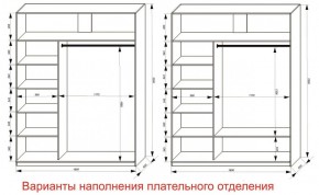 Шкаф-купе 1800 серии SOFT D6+D4+B2+PL2 (2 ящика+1штанга+1 полка) профиль «Капучино» в Приобье - priobie.ok-mebel.com | фото 8