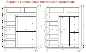 Шкаф-купе 1800 серии SOFT D8+D2+B2+PL4 (2 ящика+F обр.штанга) профиль «Графит» в Приобье - priobie.ok-mebel.com | фото 8