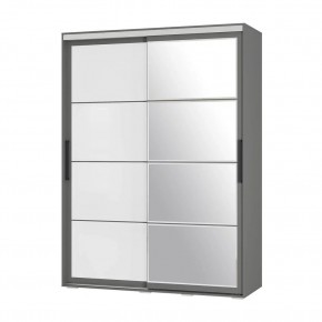 Шкаф-купе Крафт-6 1.6 м ШКК-06 (графит) в Приобье - priobie.ok-mebel.com | фото 3