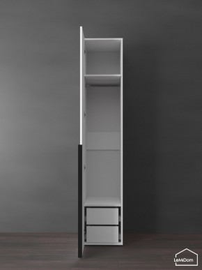 Шкаф Linnea MHR-1-3 2050х400х510 (Белый-М 11.1.2) в Приобье - priobie.ok-mebel.com | фото 6