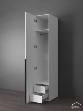 Шкаф Linnea MHR-1-3 2050х400х510 (Белый-М 11.1.2) в Приобье - priobie.ok-mebel.com | фото 7