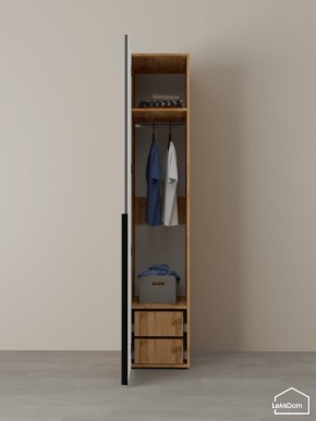 Шкаф Linnea MHR-1-3 2050х400х510 (ДВ-М 11.1.25) в Приобье - priobie.ok-mebel.com | фото 5