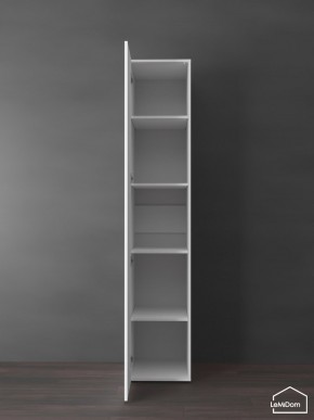 Шкаф Linnea MHR-1PO-2 2050х400х510 (Белый-М 11.1.2) в Приобье - priobie.ok-mebel.com | фото 4
